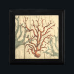 Wood and Small Coral Jewelry Box<br><div class="desc">Stayed relaxed with this beautiful piece of sealife art. This beautiful silhouette of these coral reef will look great on any product. Take the beach with you where ever you go! Enjoy nature's finest sea life.</div>
