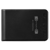 Wood and Stitched Leather Professional Modern Power Bank (Back)