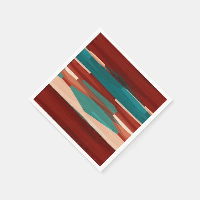 Wood and Turquoise Napkins (Corner)