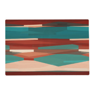 Wood and Turquoise Placemat