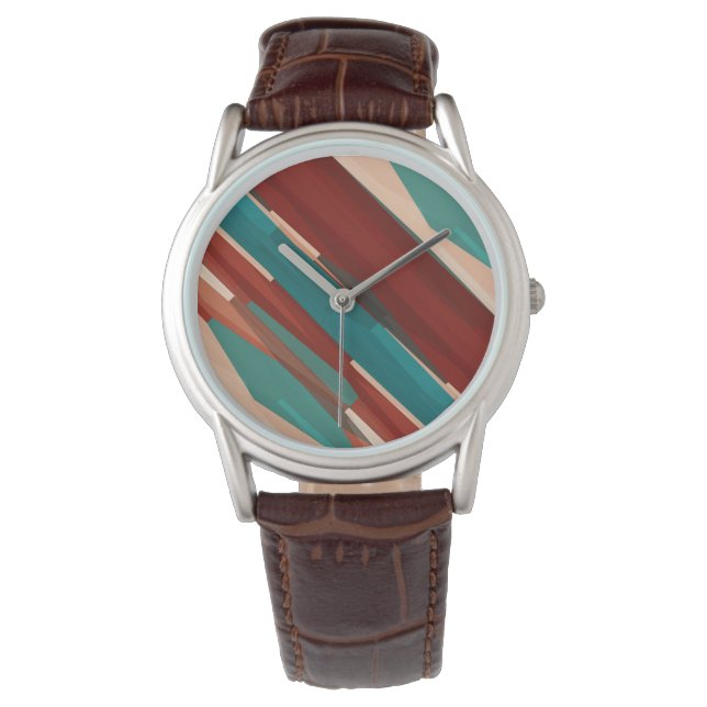 Wood and Turquoise Watch (Front)