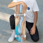 Wood And Water Nature Custom Personalized Name Skateboard<br><div class="desc">Wood And Water Nature Custom Personalized Name Skateboard features your personalized name in wood and water background. Personalize by editing the text in the text box provided. Give a custom made gift,  personalized skateboard to your favorite skateboarder for Christmas,  birthday or your BFF.  Designed by ©Evco Studio www.zazzle.com/store/evcostudio</div>