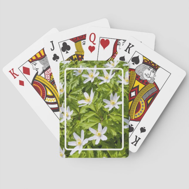 Wood Anemone Poker Cards (Back)