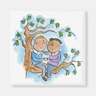 Wood Anniversary Magnet