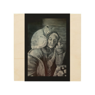 Wood art decoration: Aging