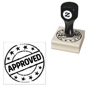 Wood Art Elegant APPROVED Stationery Magenta hue  Rubber Stamp