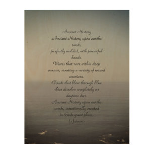 WOOD ART POEM ANCIENT HISTORY DESIGN