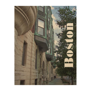 Wood Art Print   Architecture of Boston