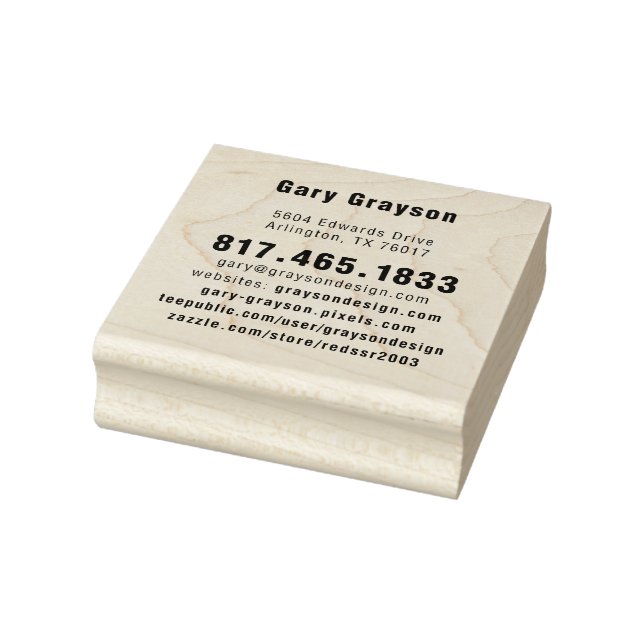 Wood Art Stamp-GGCS Rubber Stamp (Stamp)