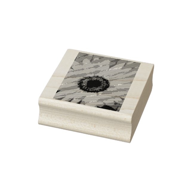 wood art stamp sunflower (Stamp)