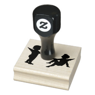 Wood Art Stamps/Angels Rubber Stamp
