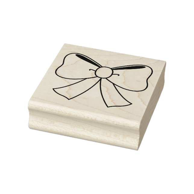 Wood Art Stamps/Bow Rubber Stamp (Stamp)