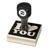 Wood Art Stamps/I Love You Rubber Stamp