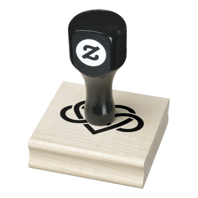 Wood Art Stamps/Infinity Heart Rubber Stamp (Stamp)