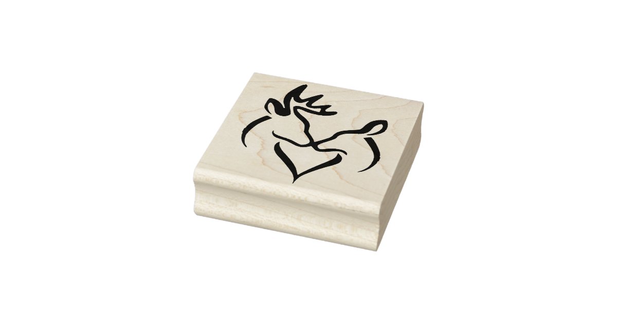 Boy Silhouette Personalized Rubber Stamp - Simply Stamps