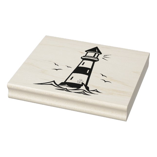 Wood Art Stamps/Lighthouse Rubber Stamp (Stamp)