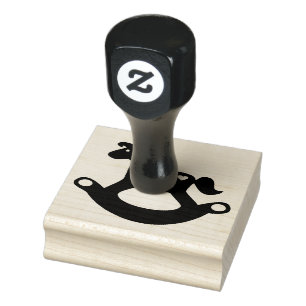 Wood Art Stamps/Rocking Horse Rubber Stamp