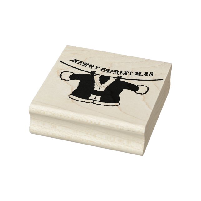 Wood Art Stamps/Santa's Jacket Rubber Stamp (Stamp)