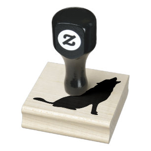 Wood Art Stamps/Wolf Rubber Stamp