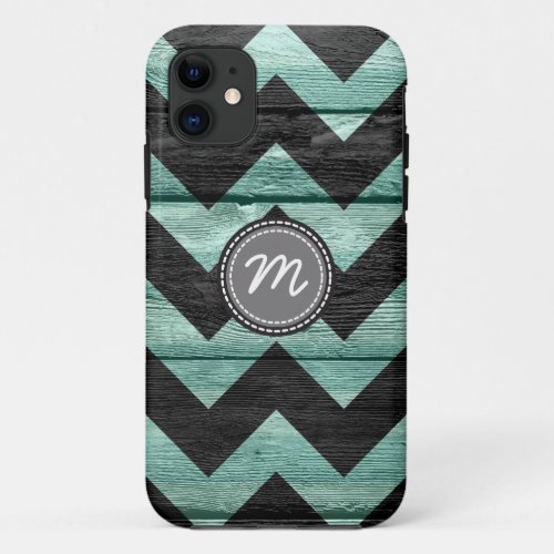 Wood aztec chevron zig zag pattern 6 iPhone 11 case