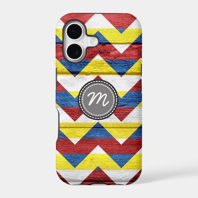 Wood aztec chevron zig zag pattern #8 iphone case (Back)