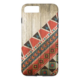 Wood Aztec Pattern Original iPhone 7 Plus Case