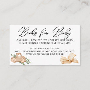 Wood & Baby's Breath - Books for Baby - Black Enclosure Card