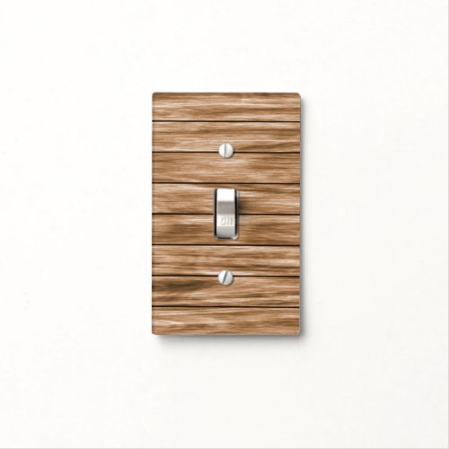 Wood Background _ Brown  Light Switch Cover