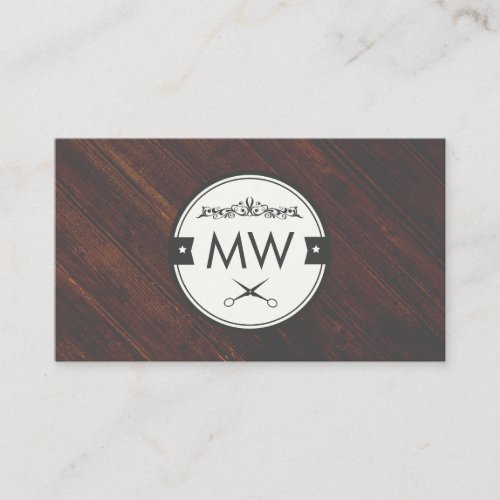 Wood Background Business Card