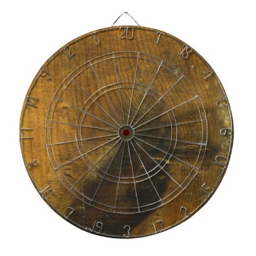 Wood Background Distressed Rustic Dart Board