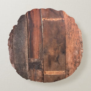 wood background Plankabstract,aged,background,barn Round Pillow