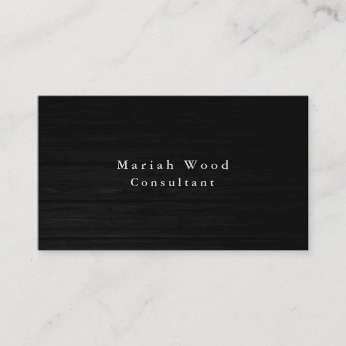 Wood Background Professional Grey White Modern Business Card