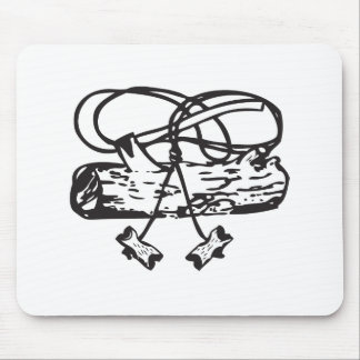 Wood Badge Axe-n-Log Mouse Pad