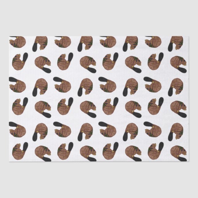 Wood Badge Beaver Tissue Paper (Front)