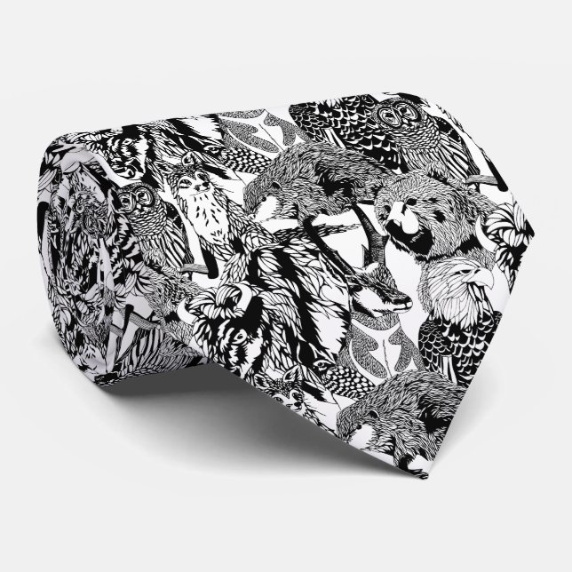 Wood Badge Critter Tie (Rolled)
