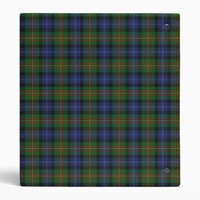 Wood Badge MacLaren Plaid Avery Binder (Back)