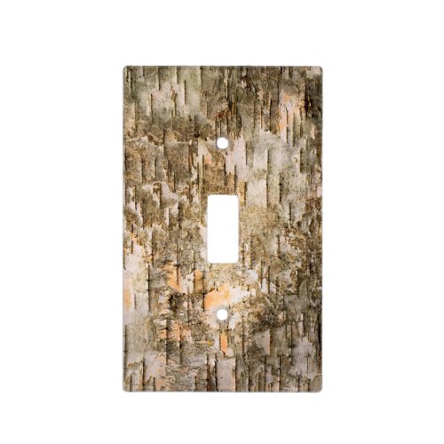 Wood Bark Textured Light Switch