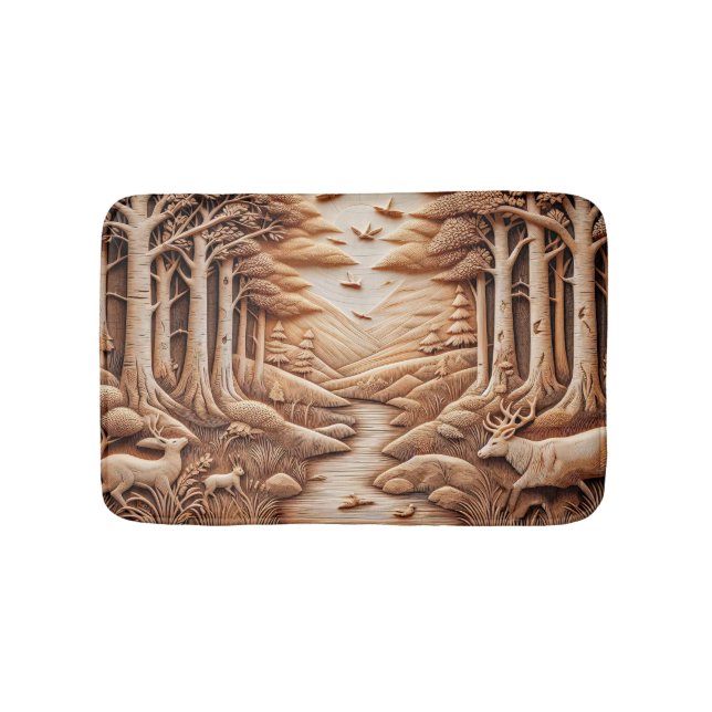 Wood Bath Mat (Front)