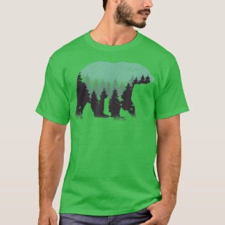 Wood Bear Environmental Climate Protection  T-Shirt
