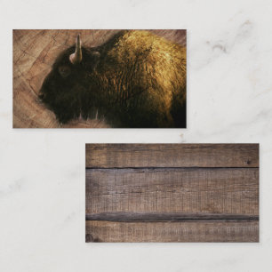 Wood Bison Buffalo Business Card