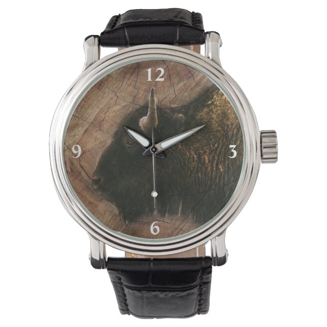Wood Bison Buffalo Watch (Front)