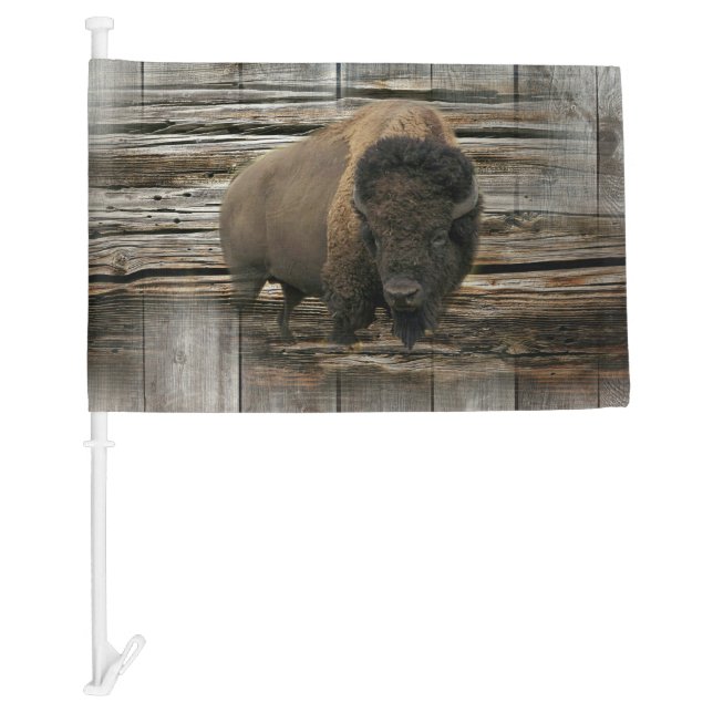 Wood Bison Car Flag (Front)