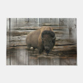 Doormat bison, Small, Gray