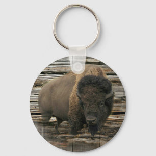Wood Bison Keychain