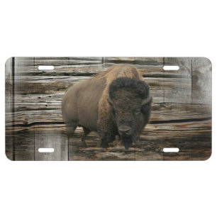 Wood Bison License Plate
