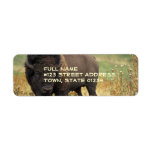 Wood Bison Return Address Label