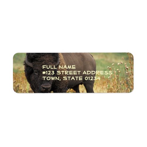 Wood Bison Return Address Label