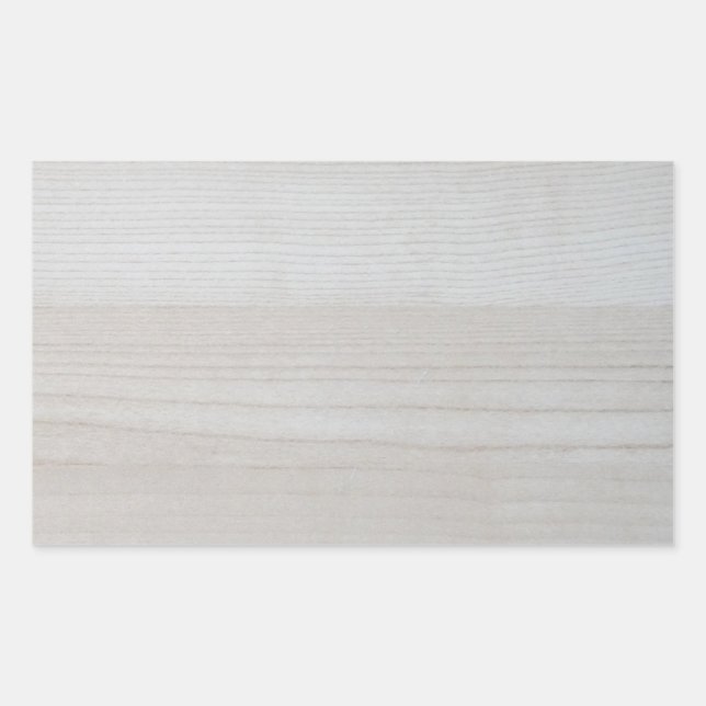Wood Blank Template Elegant Design Nature Trendy Rectangular Sticker (Front)
