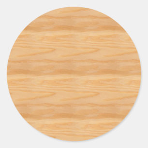 Wood Blank Template Elegant Personalized Trendy Classic Round Sticker