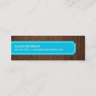 Wood Blue Calling Card